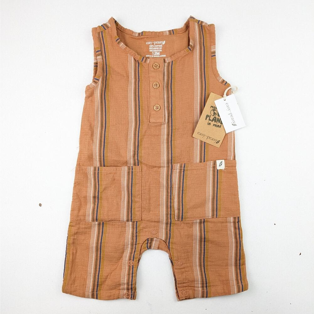 Easy Peasy Striped Romper